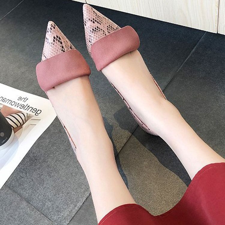 Serpentine Spiss Tå Stiletthæl Kvinners Pumps