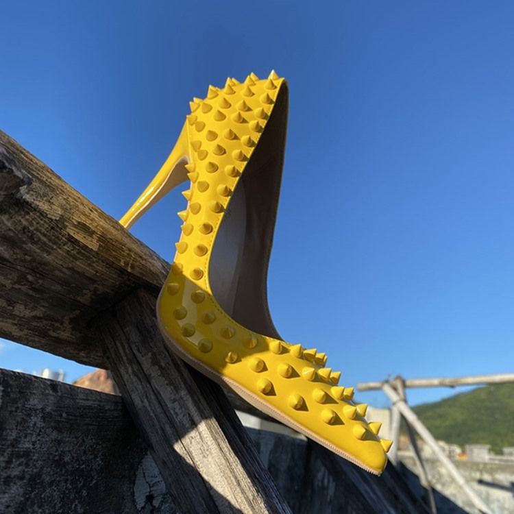 Stiletthæl Slip-On Rivet Ol Tynne Sko