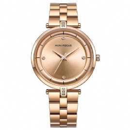 Classics Steel Band Vanntett Quartz Diamante Dameklokke