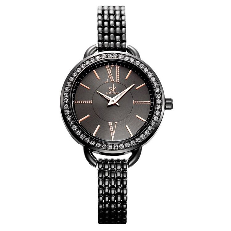 Rund Diamante Klokke For Dame