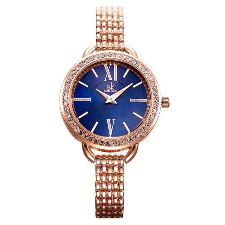 Rund Diamante Klokke For Dame