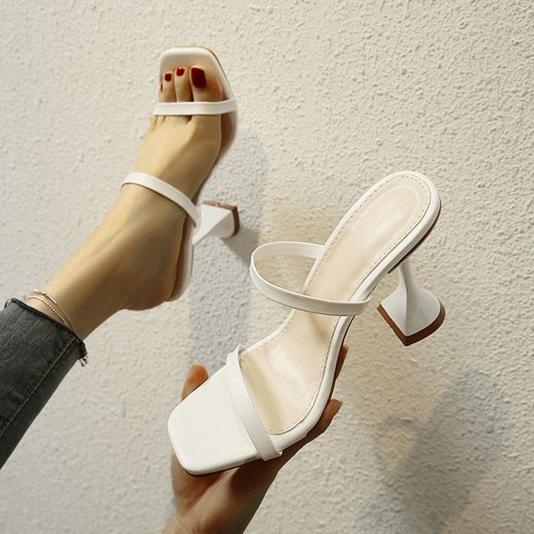 Snelle Hæl Slip-On Toe Ring Western Tøfler