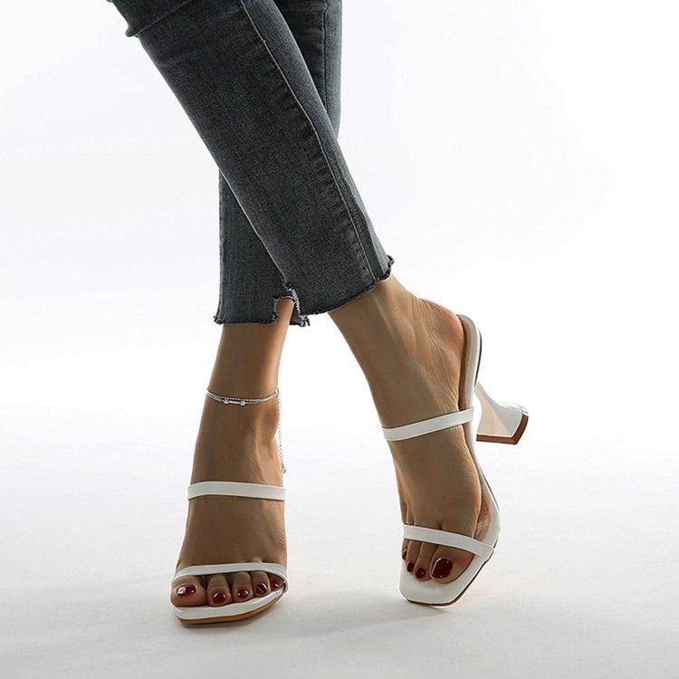 Snelle Hæl Slip-On Toe Ring Western Tøfler