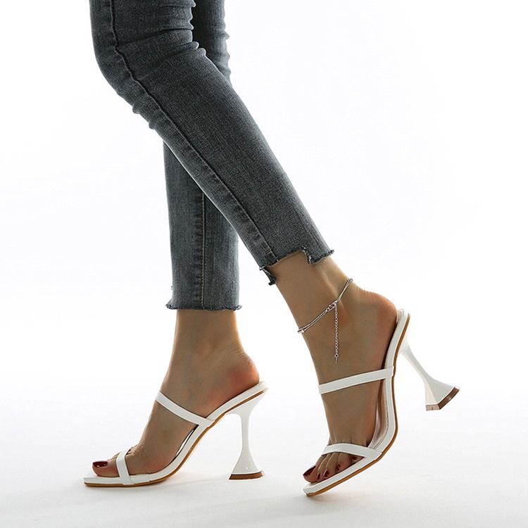 Snelle Hæl Slip-On Toe Ring Western Tøfler