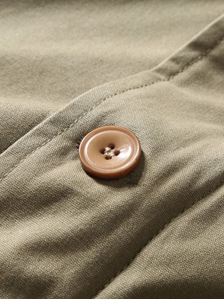 Bokstav Lapel Button Fall Single-Breasted Jakke
