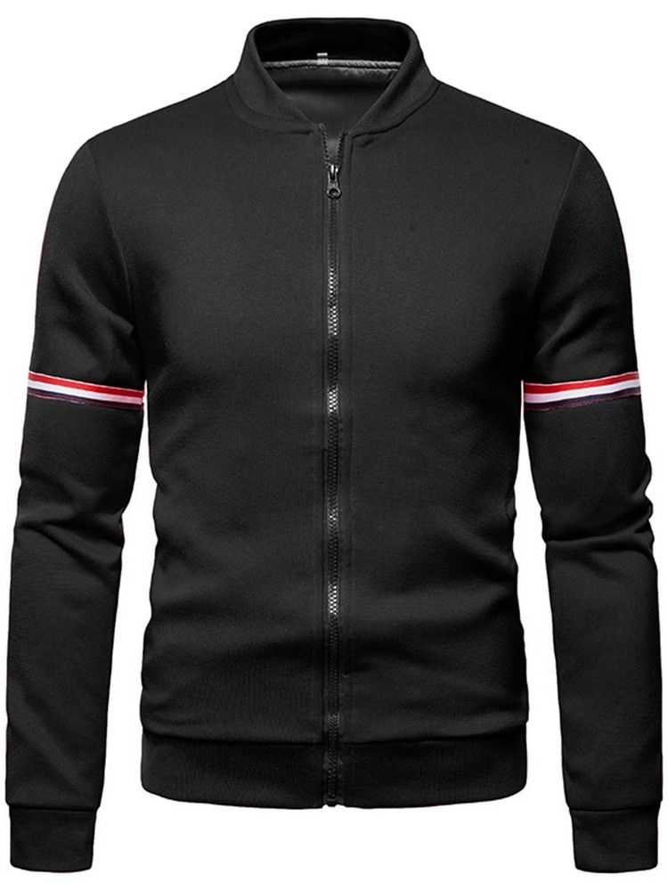 Glidelås Stativ Krage Color Block Slim Glidelås Herrejakke