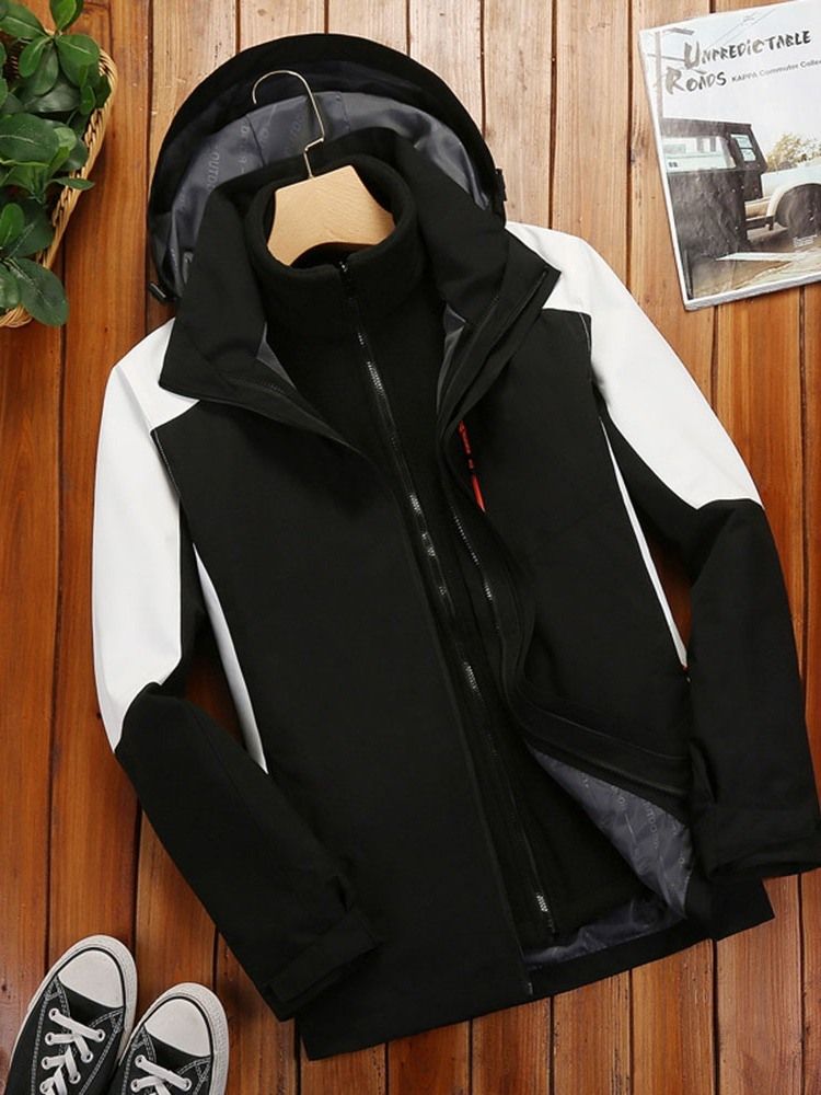 Sykkelpatchwork Polyester Vanntett Todelt Kjole Unisex Topper