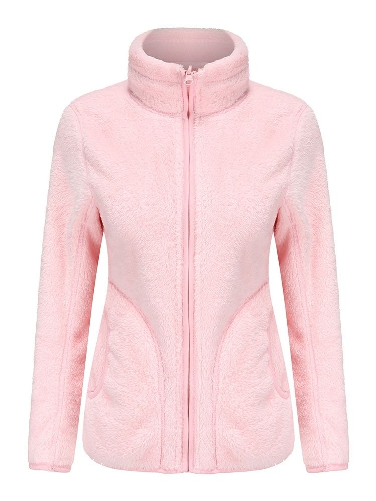 Slank Glidelås Langermet Standard Turtleneck-Jakke