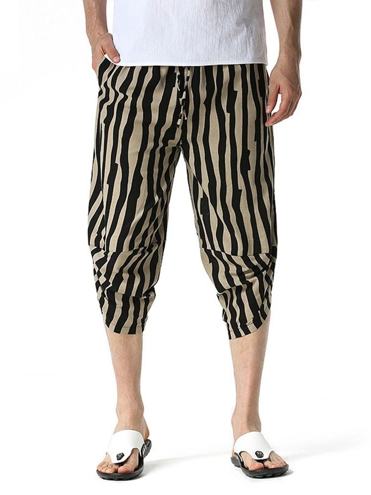 Pocket Pencil Bukser Tynne Lav Midje Menns Fritidsshorts