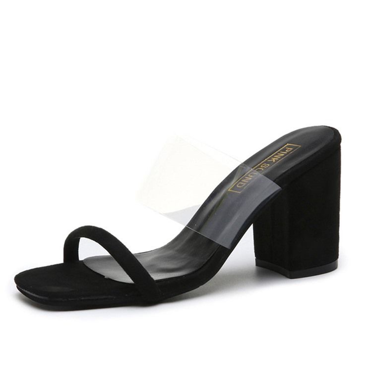 Flip Flop Stiletto Mid-Heel Slip-On Western Dametøfler