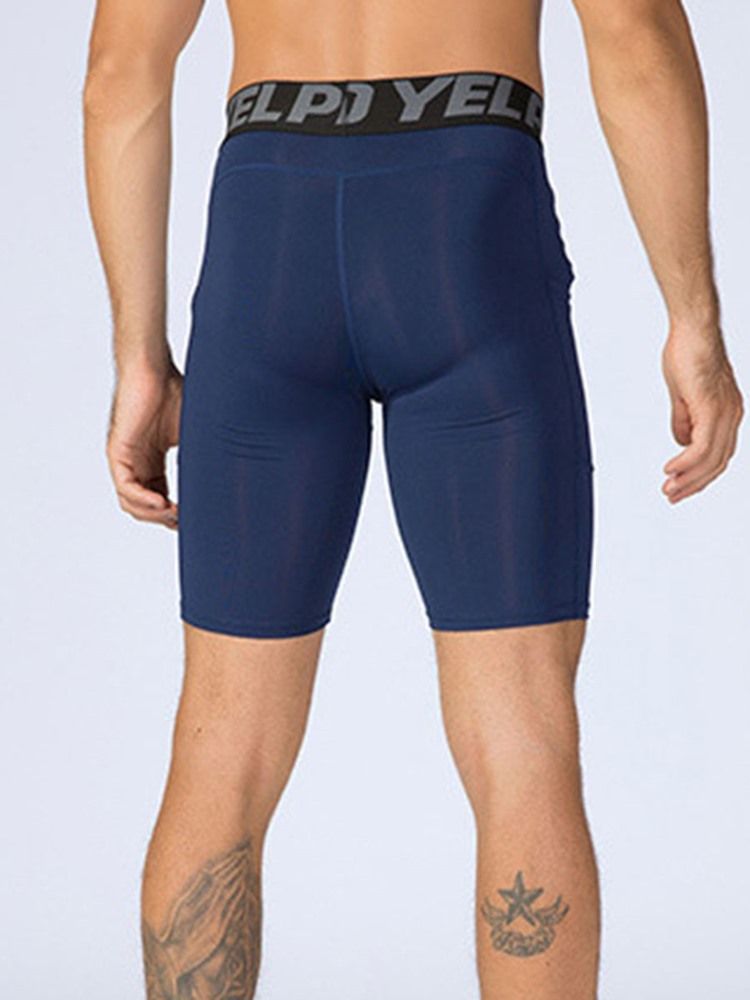 Herre Color Block Patchwork Shorts Sportsbukser