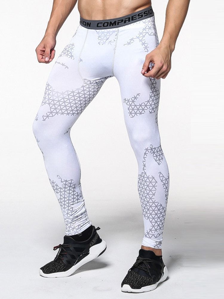 Herrepleide Anti-Svette Polyester Ankellengde Sportsbukser
