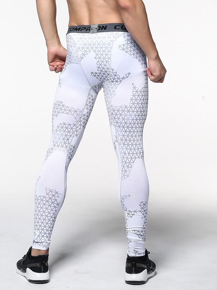 Herrepleide Anti-Svette Polyester Ankellengde Sportsbukser