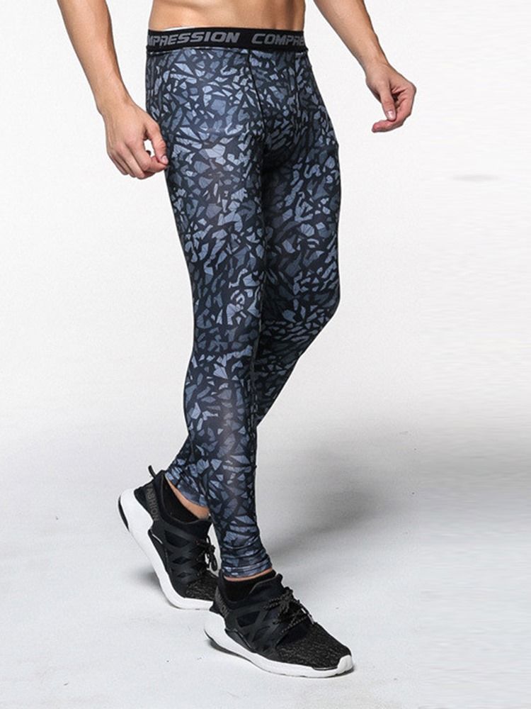 Herrepleide Anti-Svette Polyester Ankellengde Sportsbukser