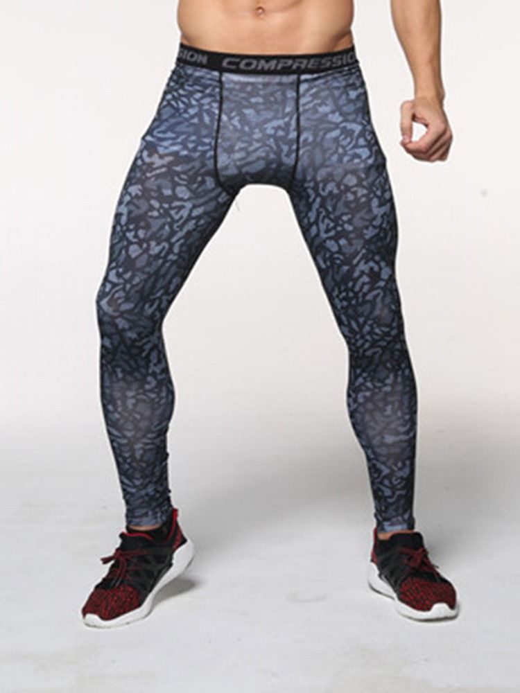 Herrepleide Anti-Svette Polyester Ankellengde Sportsbukser