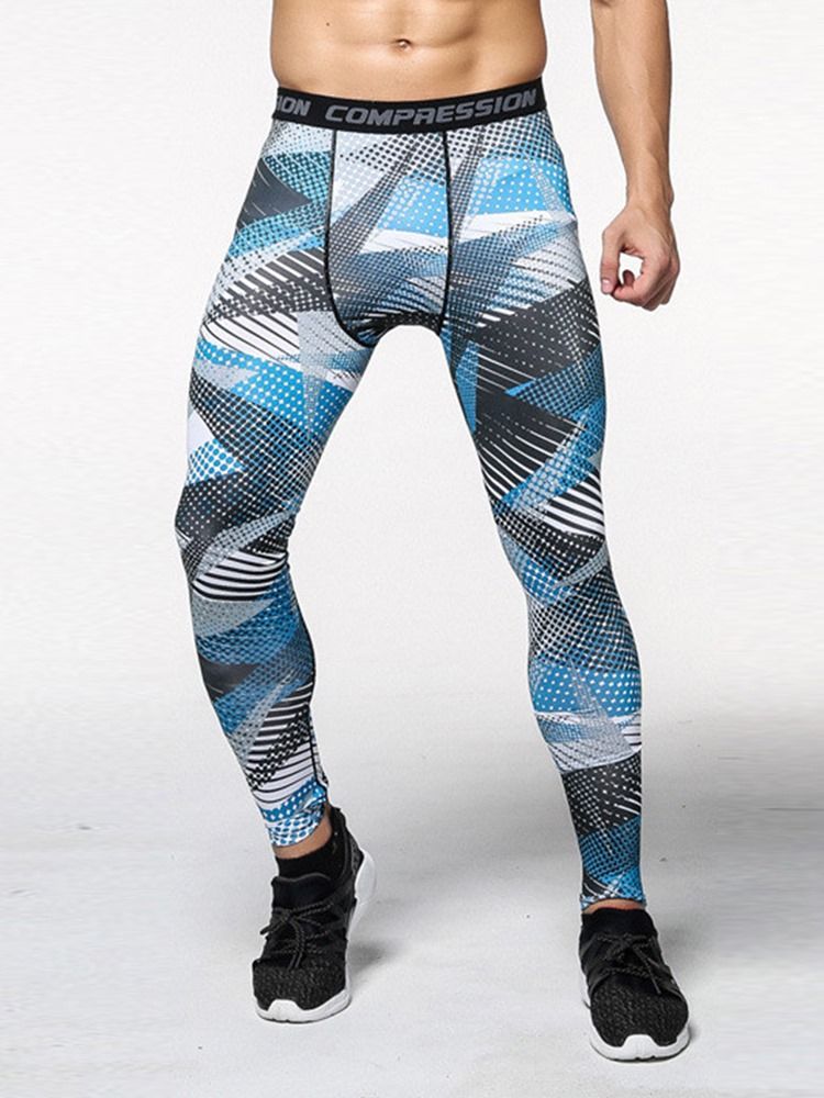 Herrepleide Anti-Svette Polyester Ankellengde Sportsbukser
