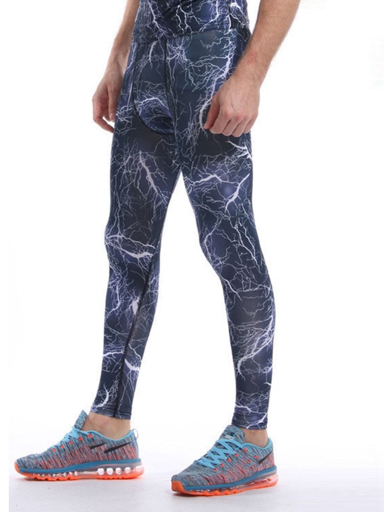 Herrepleide Anti-Svette Polyester Ankellengde Sportsbukser