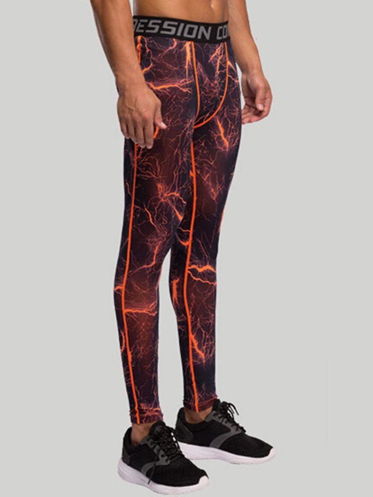 Herrepleide Anti-Svette Polyester Ankellengde Sportsbukser