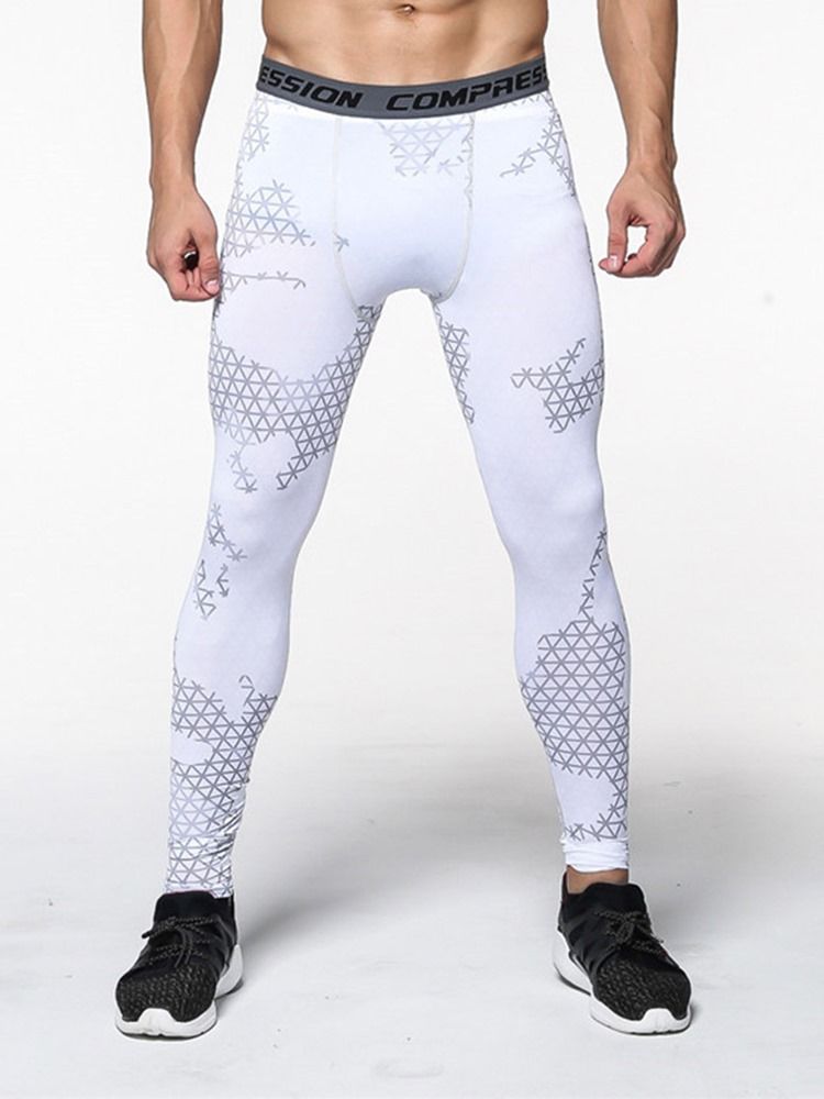 Herrepleide Anti-Svette Polyester Ankellengde Sportsbukser