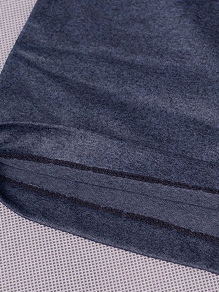 Solid Quick Dry Kortermet Gym Sports T-Skjorte For Menn