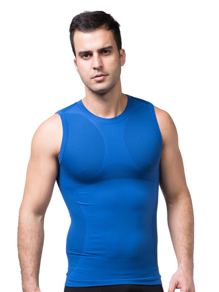 Sømløs Quick Dry Outdoor Sports Vest Topp For Menn