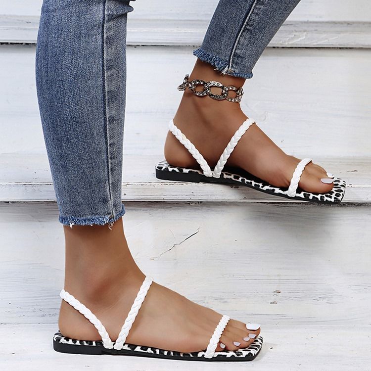 Hul Flat Med Flip Flop Vanlige Dametøfler