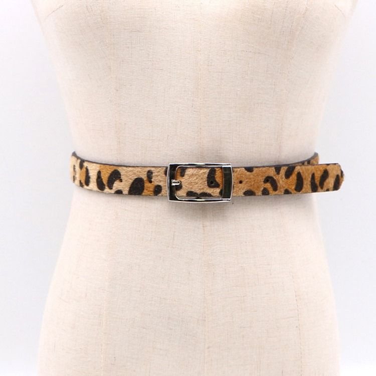 Pin Buckle Leapard Pu-Belter