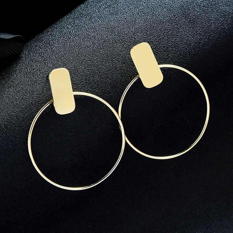 Hoop E-Plating Mote Øredobber