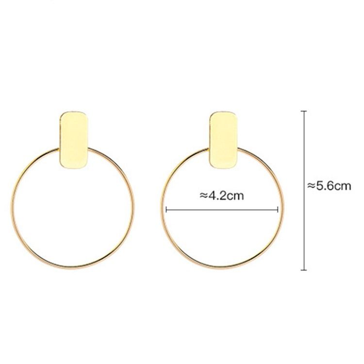 Hoop E-Plating Mote Øredobber