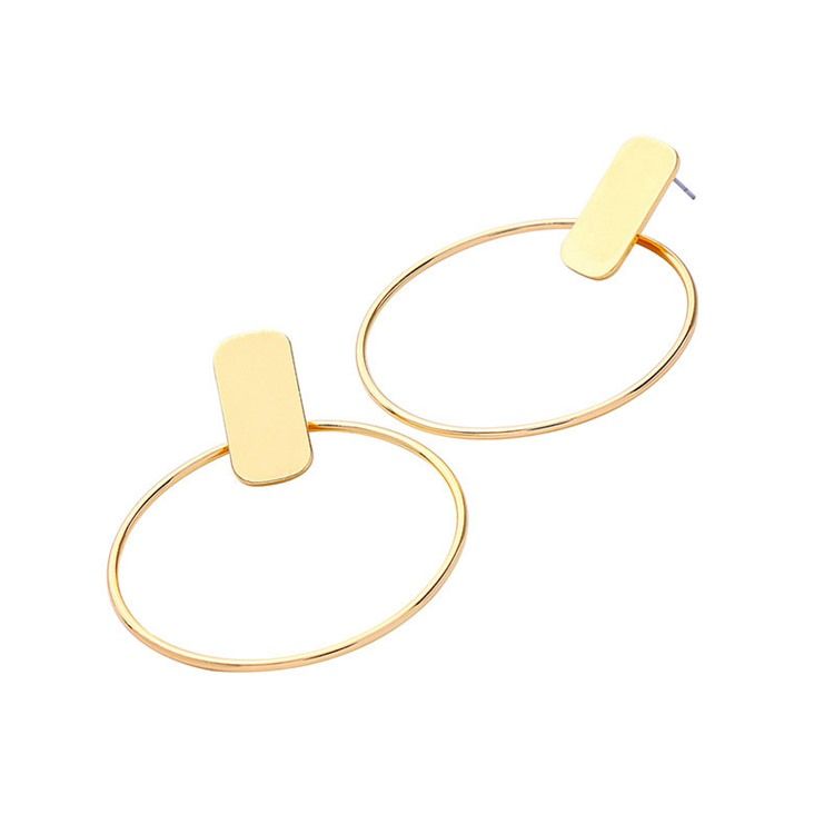 Hoop E-Plating Mote Øredobber