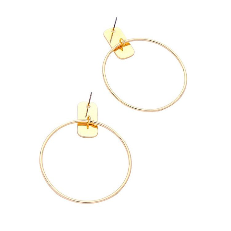 Hoop E-Plating Mote Øredobber