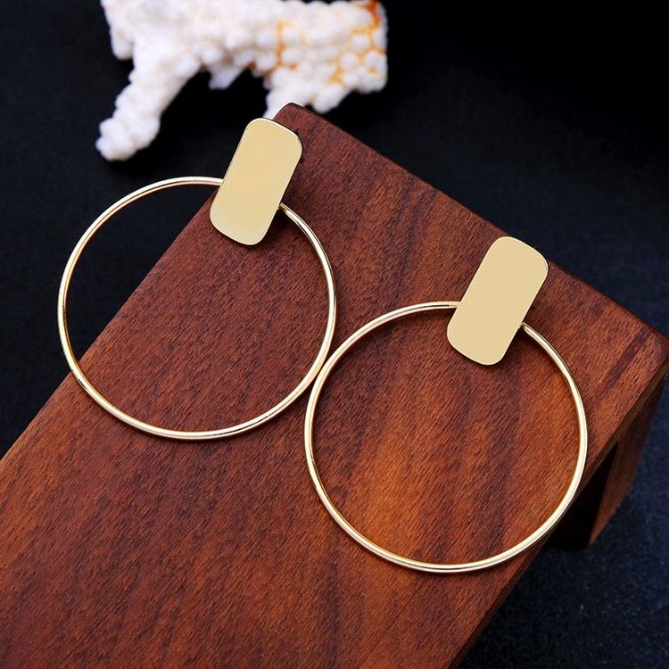 Hoop E-Plating Mote Øredobber