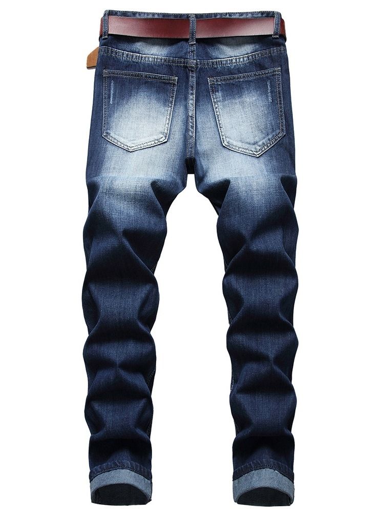 Mote Slitte Jeans Med Rett Glidelås Med Midt Midje
