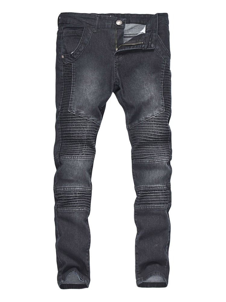 Slitte Blyantbukser Uformelle Jeans Med Middels Midje