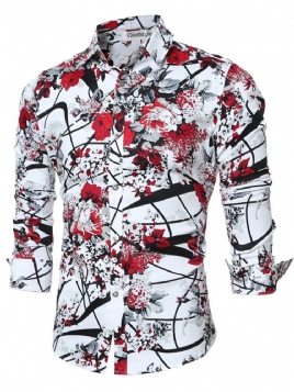 Kvalitet Vogue Print Slim Herreskjorte