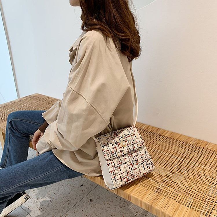 Perler Rektangulære Crossbody-Vesker