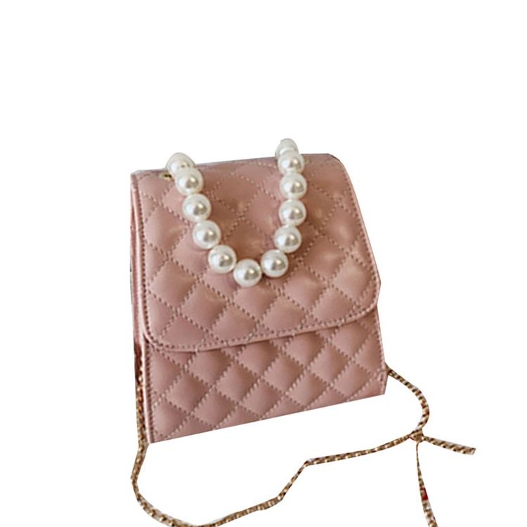 Rutete Pu Vattert Fôr Firkantede Crossbody-Vesker