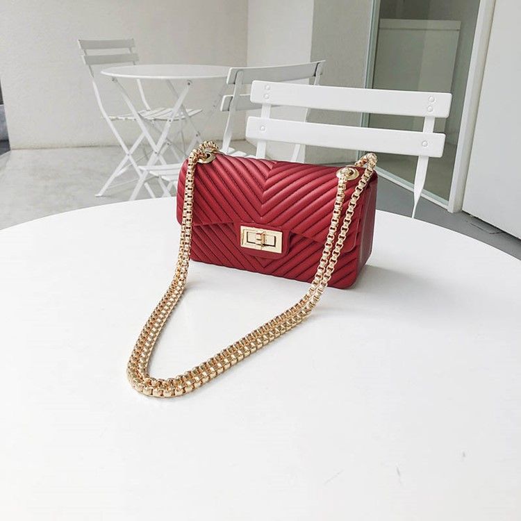 Vanlige Pu Rektangulære Crossbody-Vesker