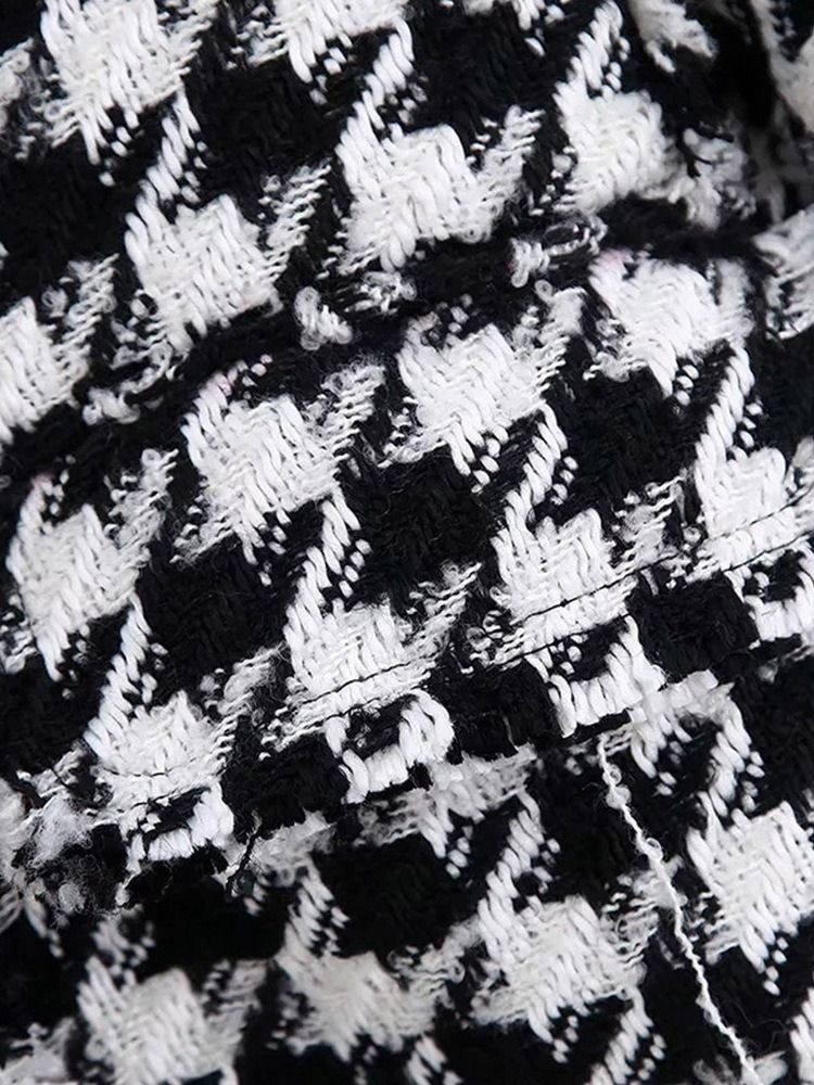 Langermet Dobbelsneppet Jakkeslag Vanlig Standard Casual Blazer For Kvinner