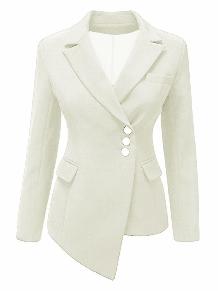 Vanlig Jakkeslag Asymmetrisk Blazer