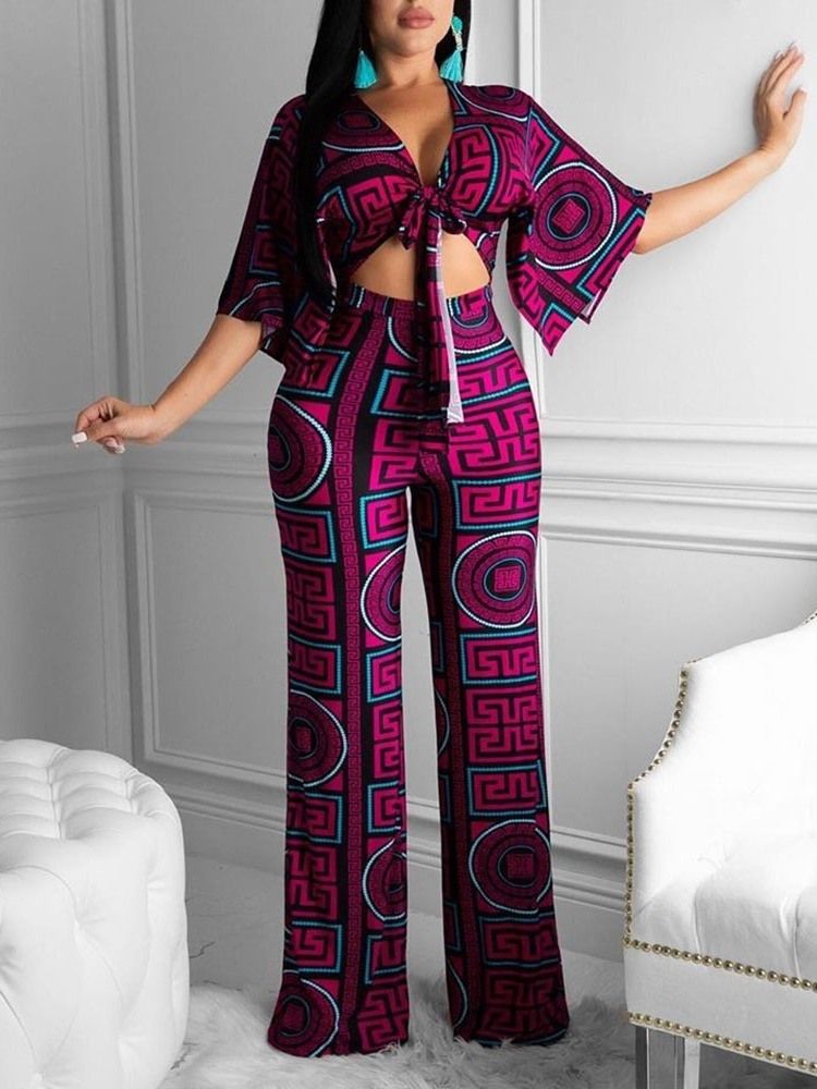 Full Lengde Mote Hollow Mid Waist Løs Jumpsuit For Kvinner