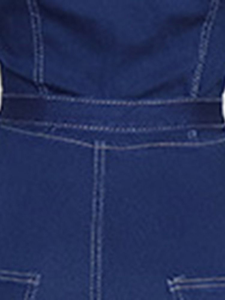 Knapp Uformell Vanlig Slim Jumpsuit