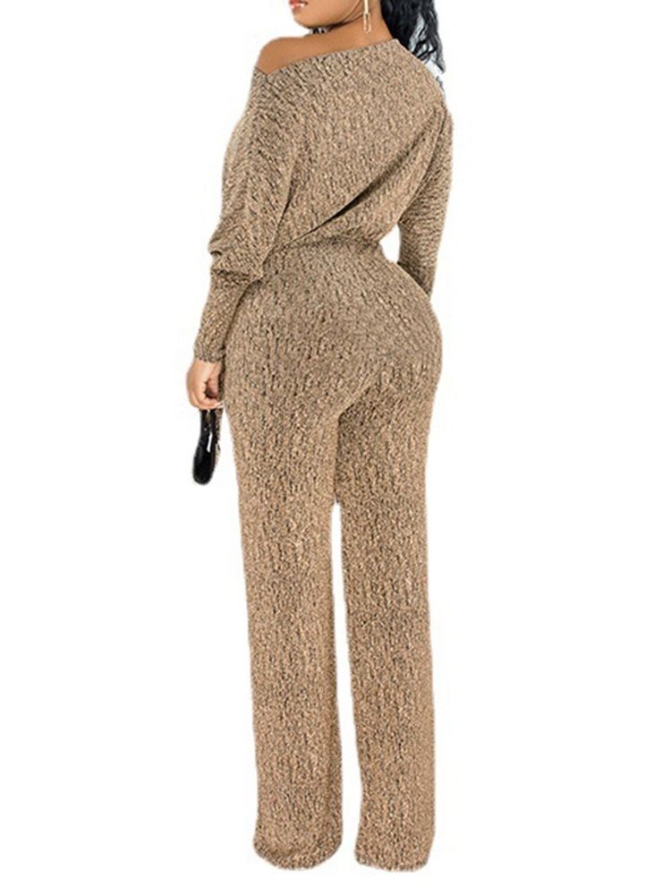 Mote Full Lengde Rett Løs Jumpsuit