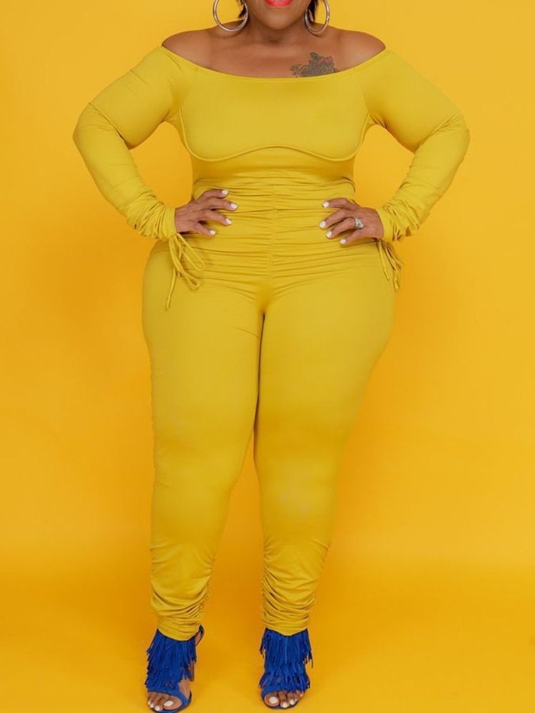 Sexy Full Lengde Skinny Jumpsuit Med Høy Midje