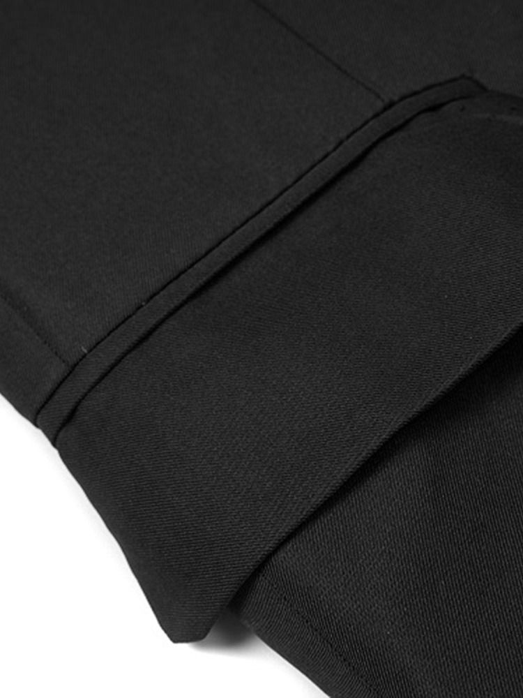 Color Block Slim Notched Lapel Leisure Blazer