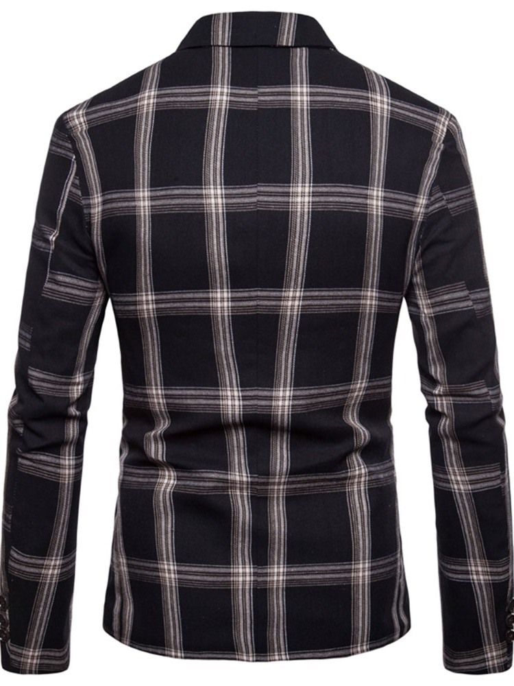 Rutete Hakk Lapel Slim Leisure Blazer