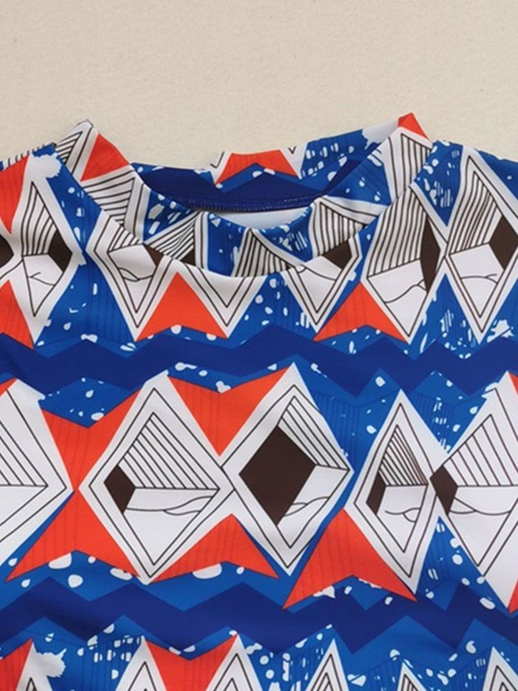 Sexy Patchwork Tankini Sett Badetøy