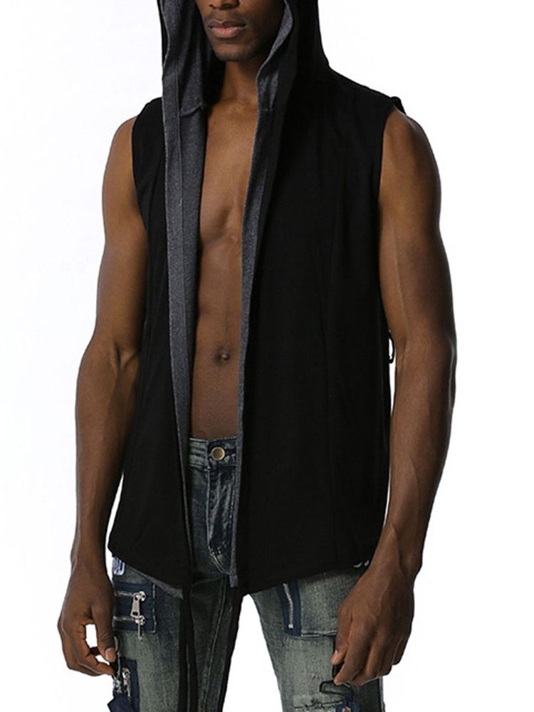Cardigan Enkel Rett Hip Hop-Hettegensere For Menn