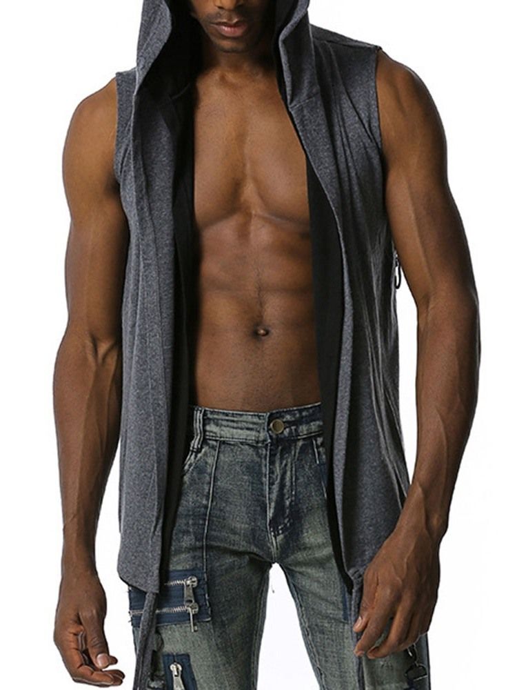 Cardigan Enkel Rett Hip Hop-Hettegensere For Menn