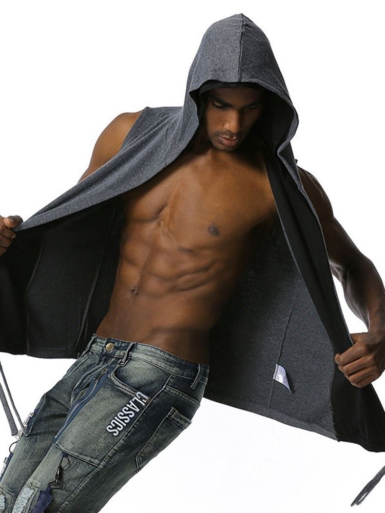 Cardigan Enkel Rett Hip Hop-Hettegensere For Menn
